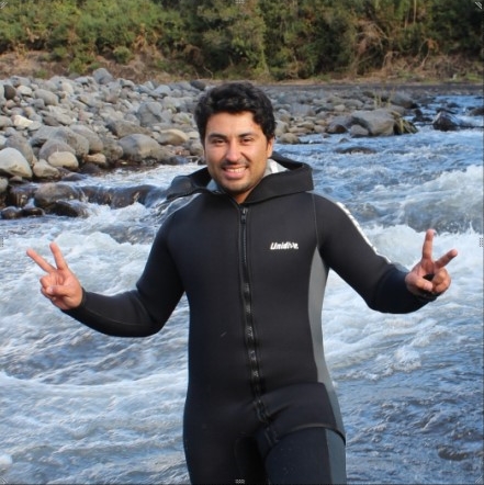 Claudio in the field